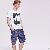 Leisure Pattern Short Sleeve Great T-shirts White