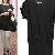 Ol Pattern Short Sleeve Slimming Top Black