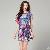 Plus Size Silk Dresses For Women Blue Purple