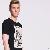 Round Collar Short Sleeve Soft Cotton T-shirts Black