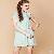 Sleeveless Beads Decorate Light Green Chiffon Dress
