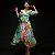 Summer Elegant Flower Printed Chiffon Long Dress For Women
