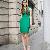 Western Elegant Sleeveless Round Collar Dress Green