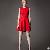 Western Round Collar Elegant Slim Red Sleeveless Dress
