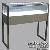 Tempered Tough Glass Jewelry Display Counter / Cabinet With Aluminium Frame