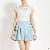 All Match Cute Skirts For Juniors Light Blue