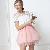 All Match Irregular Bubble Skirt Pink