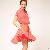 Beautiful Elegant Stand Collar Sleeveless Dresses Orange