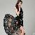 Big Lap Sleeveless Graceful Silk Summer Dresses Yellow Black