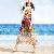 Bohemian Chiffon Sand Vocation Off Shoulder Dress Red