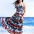 Bohemian Gallus Two Pieces Long Chiffon Dress