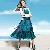 Bohemian Off Shoulder Chiffon Romantic Long Dresses Green