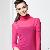 Candy Color High Collar T-shirt Sapphire Blue Rose Black With Gallus