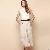 Casual Style Plus Size Wide Leg Pants Apricot
