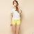 Color Block Pocket T-shirts Wholesale White