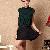 Elegant Color Matching Western Pretty Dresses Deep Green