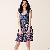 Elegant Flower Slim Round Collar Cake Dresses Sapphire Blue