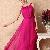 Elegant Newly Pure Color Long Chiffon Dresses Rose Blue