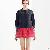 Elegant Western Sweet Layers Bubble Skirt Rose Black