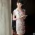Fashion Newly Flower Slim Cheongsam Dresses Red Blue