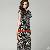 Long Pattern Graceful Simply Silk Dresses Black