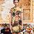 Major Elegant Flower Printed Orange Silk Dress