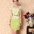 Newly Elegant Lace Embroidery Short Sleeve Chiffon Dresses