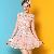 Newly Hollow Embroidery Round Collar Dress Pink