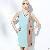Pleated Sleeveless Shop For Dress Light Blue Light Grey