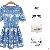 Puff Sleeve Jean Blue Cotton Dresses