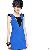 Rivet Decorate Sleeveless Cool Dresses Blue