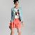 Round Collar Vintage Cartoon T-shirts White