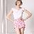 Short Pattern Pink Leopard Print Pants For Women
