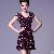 Western Dots Printed Chiffon Junior Dresses