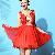 Western Elegant Major High Quality Party Dresses Red Green