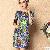 Western Floral Printed Round Collar Elegant Dresses