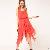 Western Irregular Chiffon Sleeveless Dress Watermelon Red