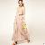 Western Style Pure Color Long Chiffon Dress Pink Black