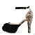 2013 Fashionable Sandals With A Heel Blue Black