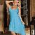 Charming Pure Color Elegant Sleeveless Dresses Blue Peach Pink Beige Black