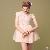 Elegant Style Lace Front Dress Light Pink