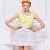 Puff Sleeve Vintage Style Dress Sites Green Yellow