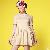Solid Color Elegant Dress Black Apricot