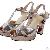 Western High Heel Sandals For Women Silver Gold