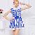 Stripe Sleeveless Chiffon Empire Line Dresses