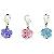 3 Color Beautiful Rose Hang-tag Dog Charm