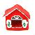 Lovely Red Pet House, Dog Bed