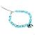 Lucky Star Full Diamond Hang-tag Blue Green Pet Necklace