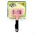 Peg Grooming Pet Brush With Self-clean Design Pink