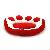 Red Pet Paw Shape Dog Cushion